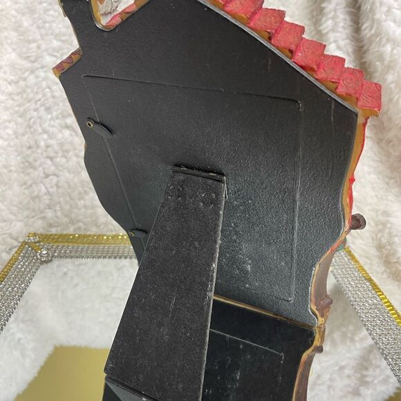 GRANDEUR NOEL POLYRESIN SANTA WORKSHOP HANDPAINTED PHOTO FRAME 5x6. - Picture 5 of 15